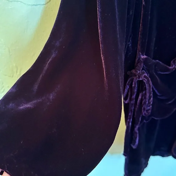Kleen dark purple velvet top - Picture 4 of 8